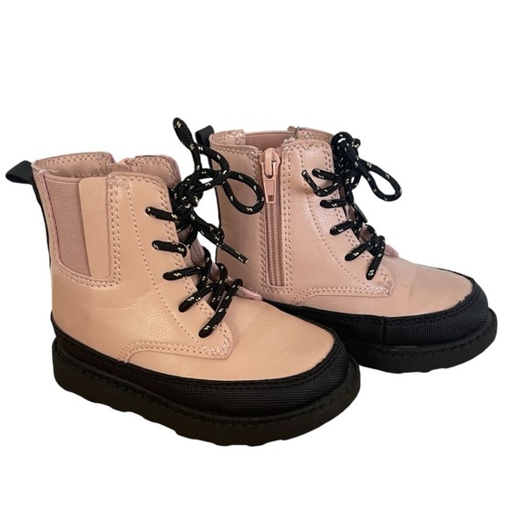 Carter's Other - Carters Pink Lace Up Cliona Combat Boots Size Zipper Pink Toddlers Size 7M